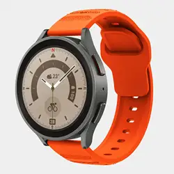 High-Quality Silicone Watch Strap - 20mm/22mm - Versatile Fit for 22mm (Orange)