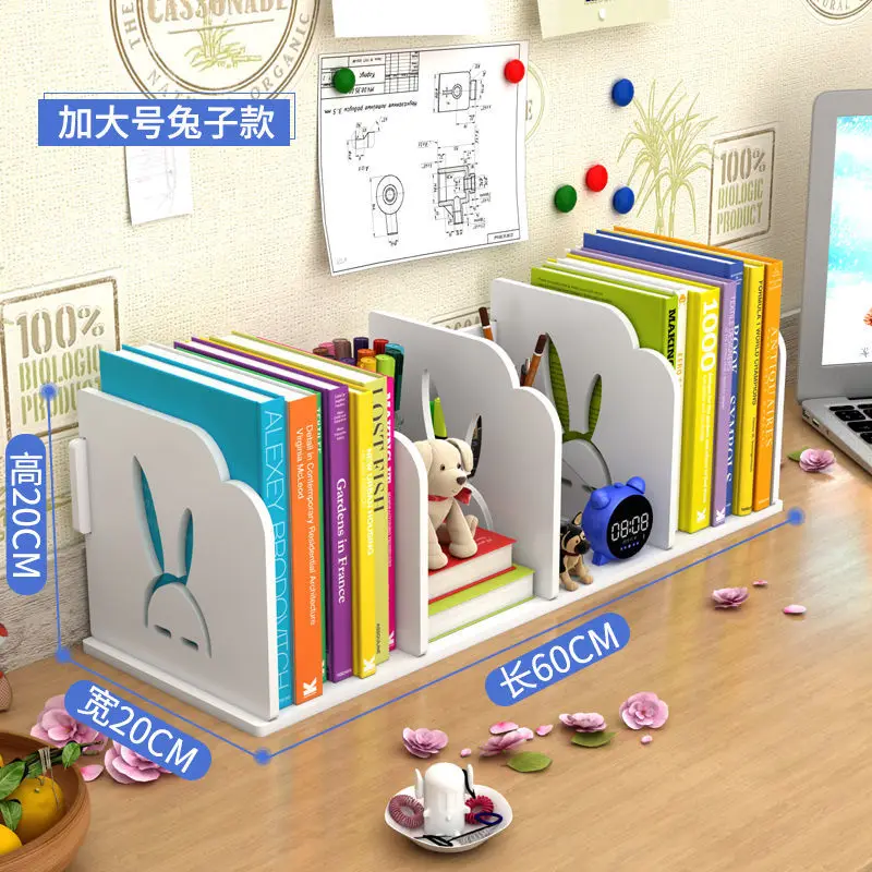 Children's Desktop Bookshelf Book Magazine Bookends Books Stand Holder Bookshelf Desktop Storage Organizer Shelf