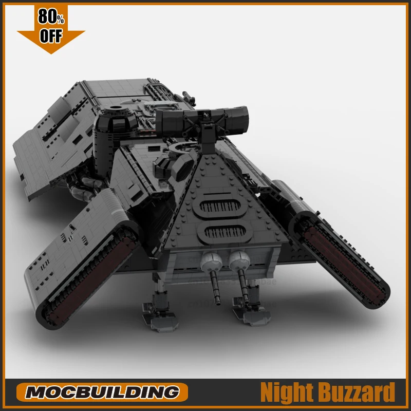 UCS MOC 빌딩 블록 야간 버자드 우주 무기 전투 모델 우주선 운송 DIY 조립 기술 장난감, 크리스마스 선물