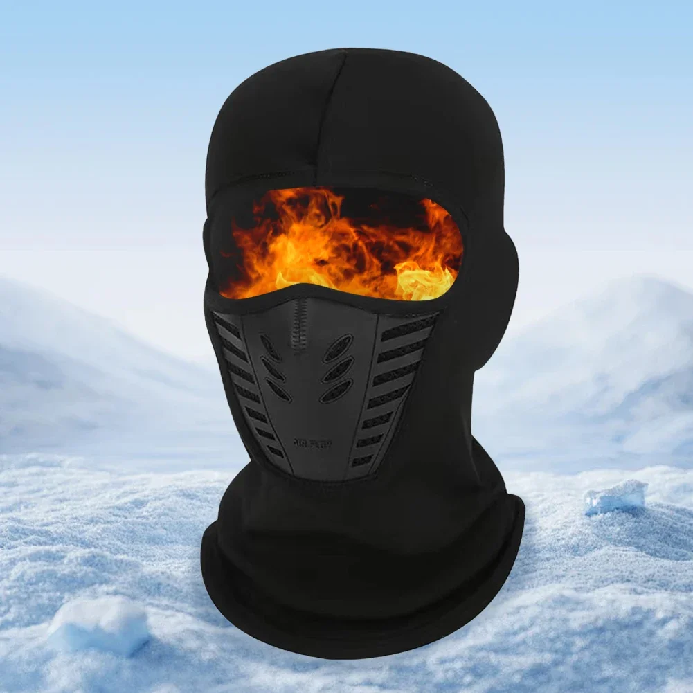Fleece Ski Mask Windproof Winter Neck and Face Warmer Outdoor Cycling Cap Men Women Outdoor Hiking Cycling