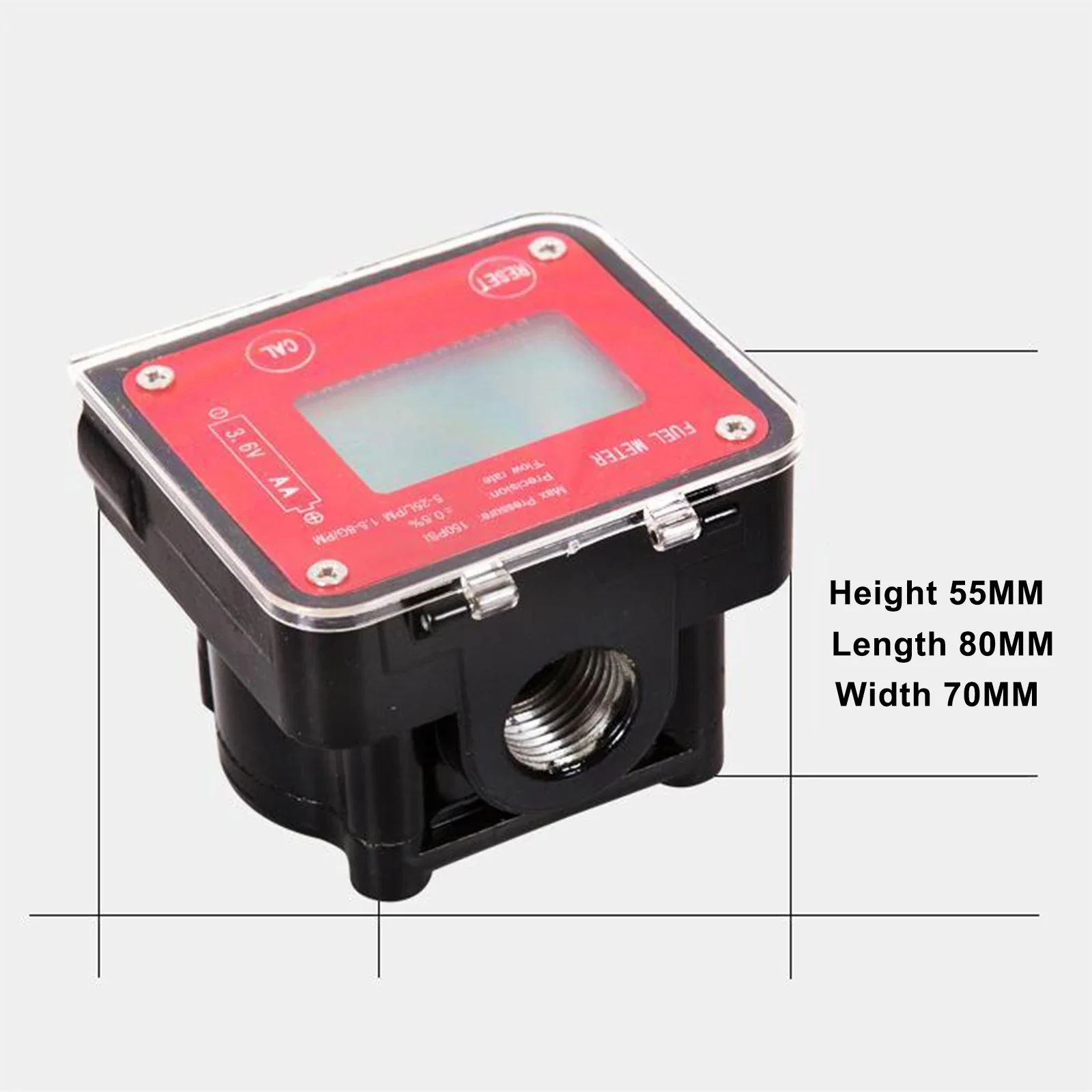 Digital Oval Gear Flow Meter High Precision LCD Display Flowmeter Flow Sensor Co