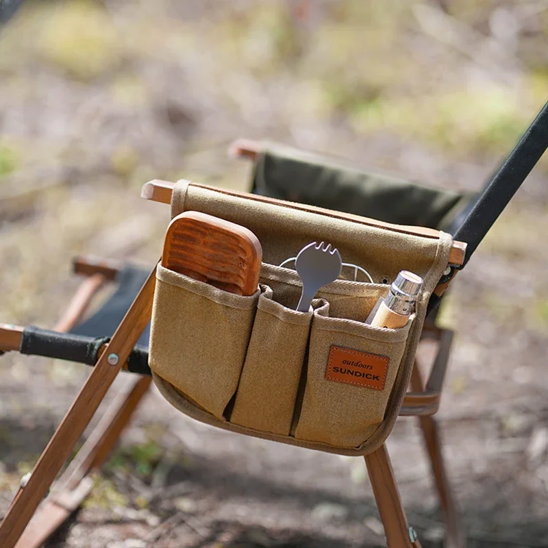 Mountainous Customers Exposed Camp Kemmit Chair Armrest Hanging Bag Side Multi Functional Storage Bag Portable Storage