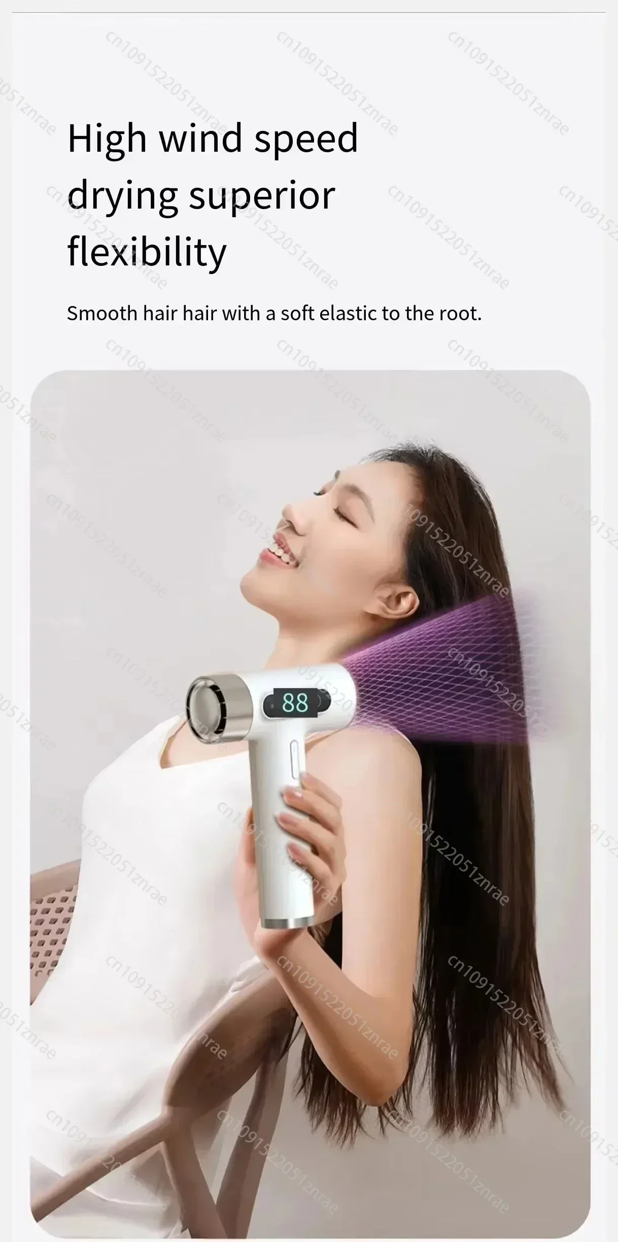 Super LED Display Portable USB Charging Wireless Hair Dryer 100000RPM High Speed Wireless Cold/Hot Air Type-C Fast Drying portable hair dryer