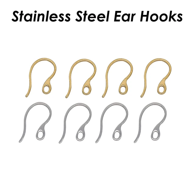 100 x Earring Hooks Silver Bronze Copper Earrings Wires Hypoallergenic Bulk  Wholesale Earwires Findings for Jewelry Making - AliExpress