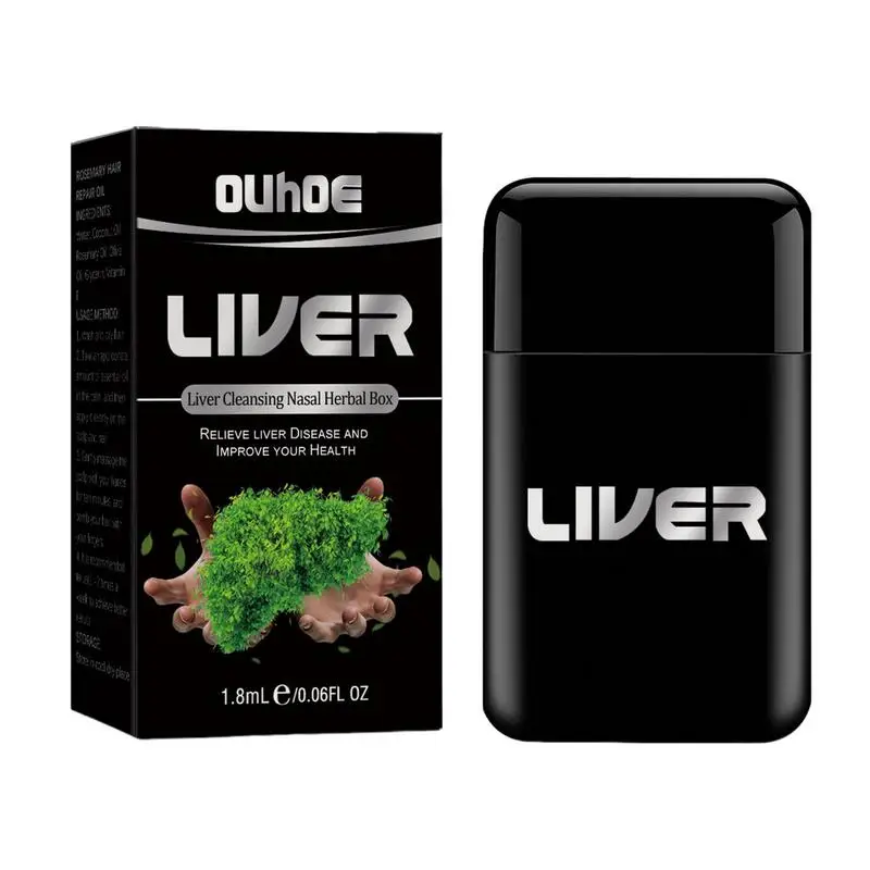 1.8ml Liver Cleaning Nasal Herbal Box Essentiall Oils Inhaler Nasal Herbal Box Liver Cleanse Detox & Repair Nasal Herbal Inhaler