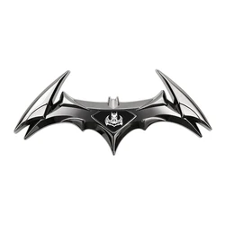 Metal Bat Logo Car Emblem Badge - Premium Auto Accessory Sticker (Black)