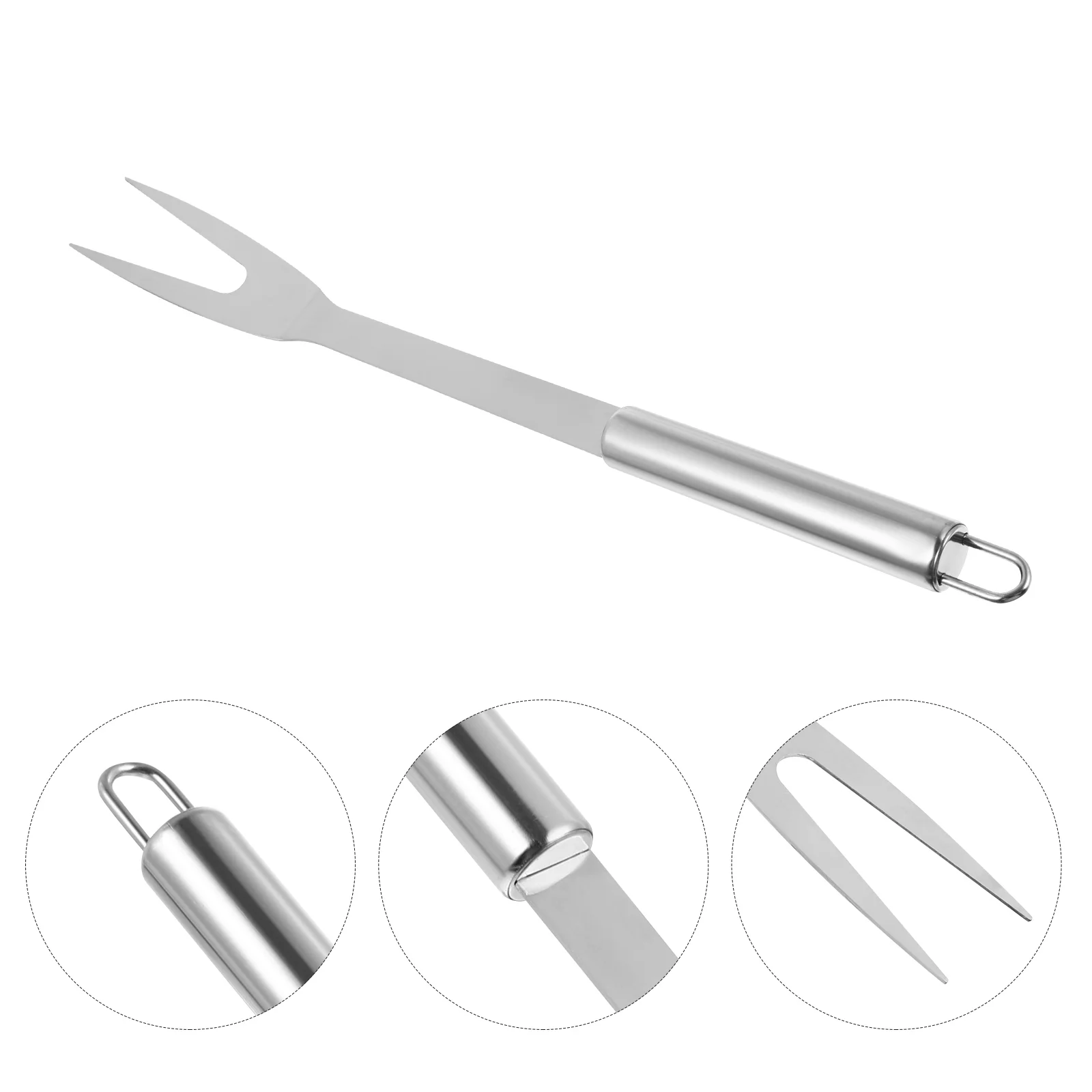 

Stainless Steel BBQ Fork Meat Potato Forks Serving Fork Barbecue Accessories Grill Tools For Kitchen Picnic Restaurant Supply 