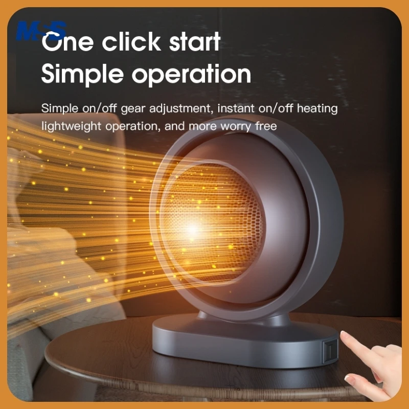 سخان كهربائي محمول 380 وات، مراوح تسخين سريعة للمك...