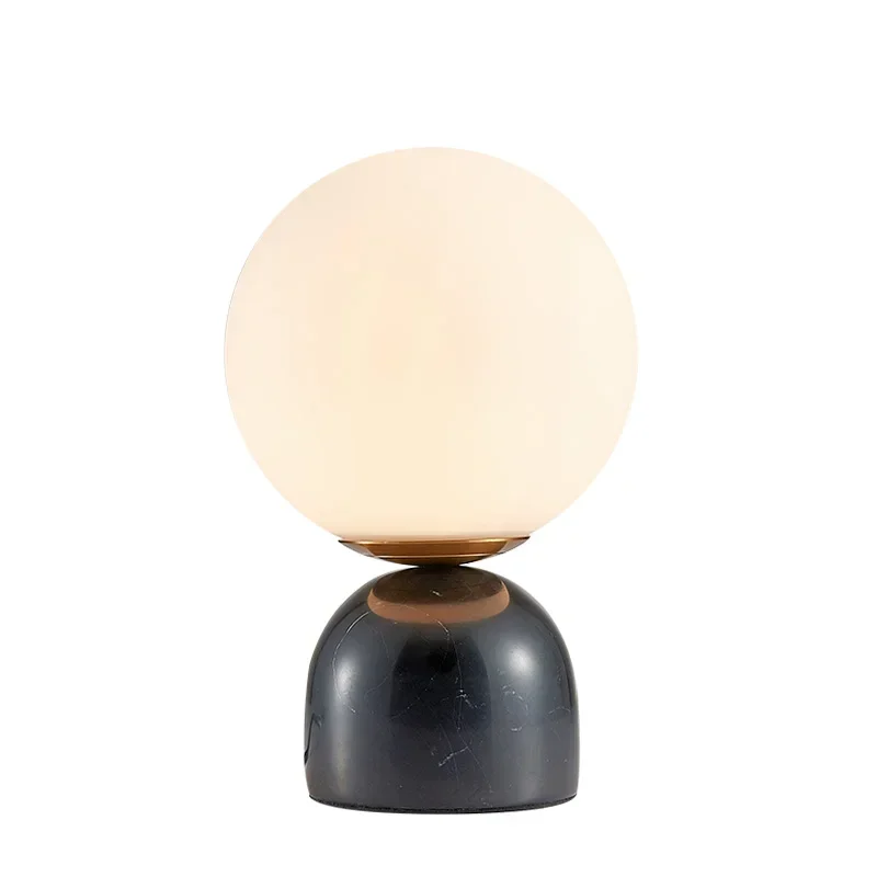 Nordicmarbleballtablelampliving room bedroom bedside lamp designer simple post-modern Internet celebrity small table lampторшер