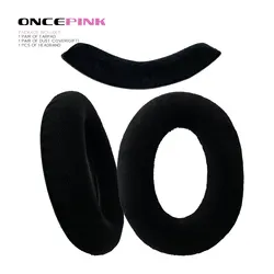 Oncepink Premium Replacement Headphone Ear Pads and Headband Cushions (And velvet band)