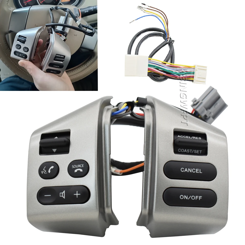 

Кнопочный переключатель рулевого колеса для Nissan Sylphy 2005-2017 Tiida 2005-2008 Livina 2007-2010, кнопочный переключатель громкости телефона