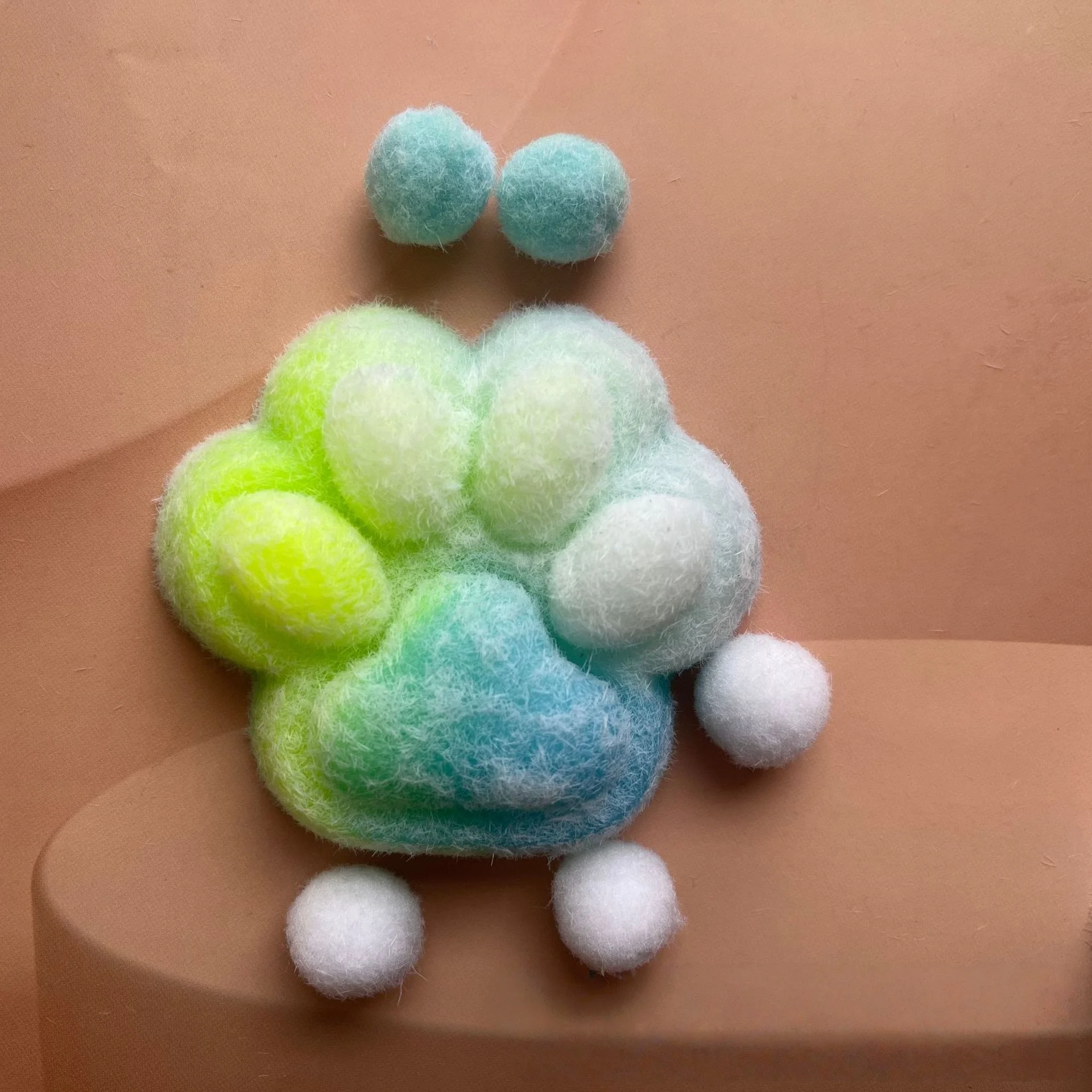 Starry Sky Cat Paw Squishy Stress Relief Sensory Toy