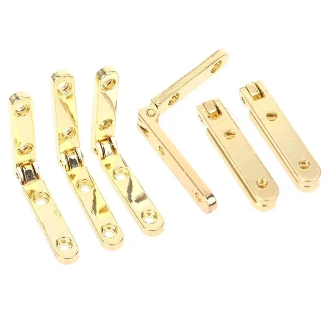 90 Degree Door Hinges Zinc Alloy Spring Hinge Repair Kit 10Pcs/Bag Wooden Box Jewellery Case Furniture Hardware Accessoires