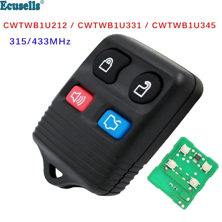 Telecomando Chiave Transit Keyless Entry Fob 315Mhz 433Mhz Per Ford Espace F150 F250 F350 Per Mecury Per Mazda Cwtwb1U212 Cwtwb1U212