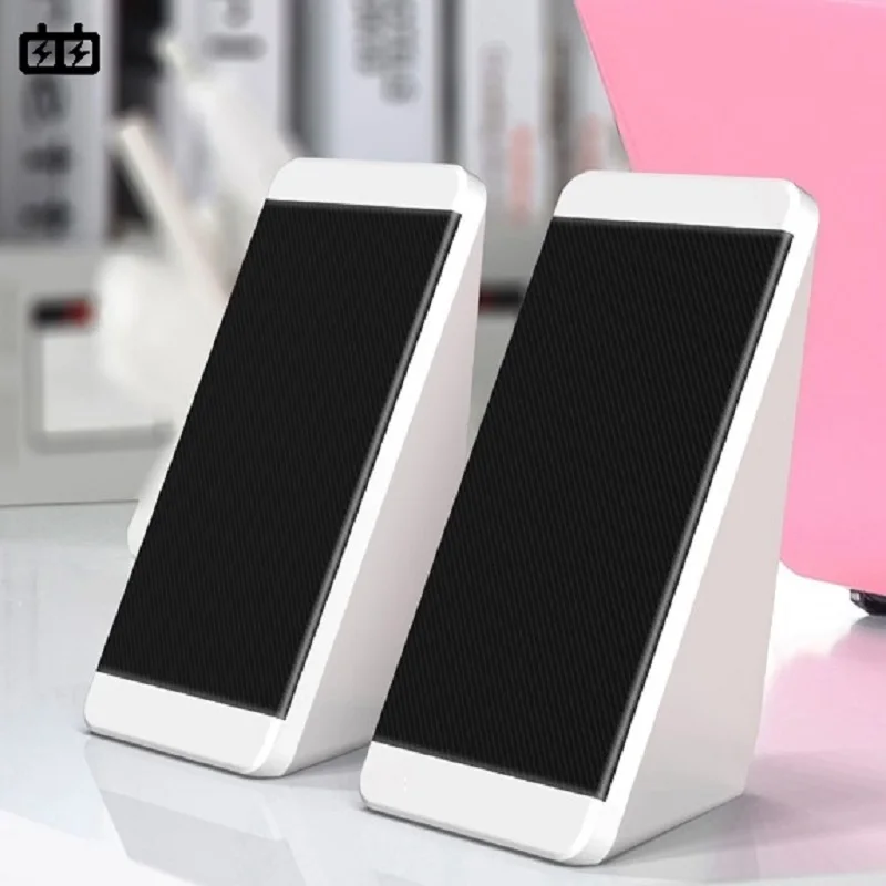 A Pair of Computer Speakers PC Speaker Horn For Laptop Desktop Phone Audio+USB Multimedia Wired Loudspeaker computer speaker desktop speakers