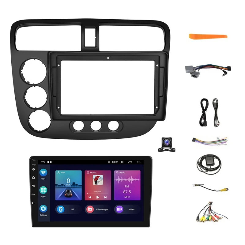 

2G+64G Android 13 9In Car Stereo Wireless Carplay Android Auto For Honda Civic 2001-2005,Bluetooth Wifi FM Backup Camera