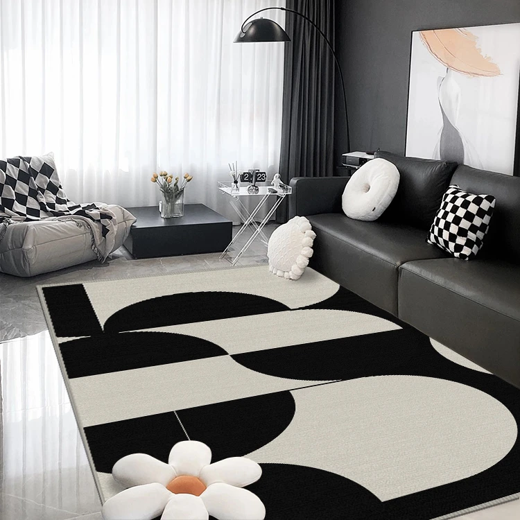 Light Luxury Carpets for Living Room Large Area Cloakroom Anti-slip Mat Home Study Carpet Minimalist Bedroom Decor Washable Rug 5