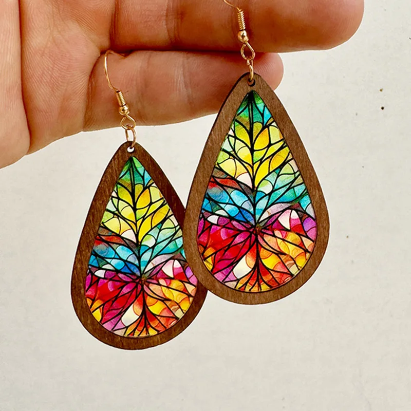 Europe And America Church Style Water Drop Earrings for Women