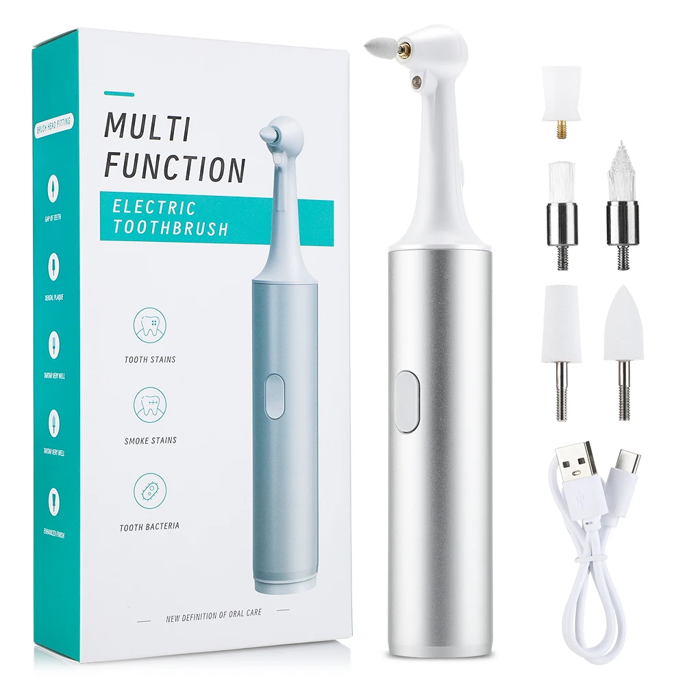 Polidor Elétrico de Dentes Dentais Limpador de Dentes Cálculo Oral Limpeza Ferramenta Removedor de Placa Mancha Tártaro Whitening Kits