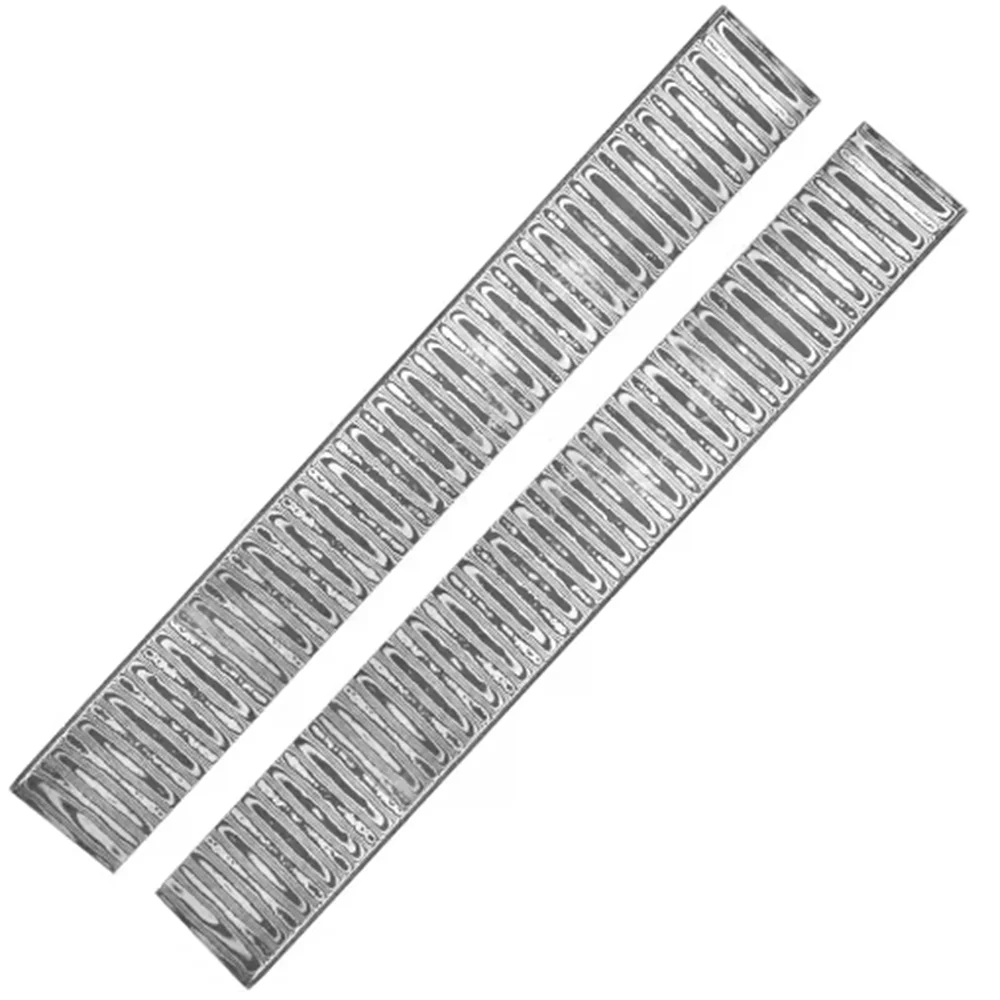50cm Long Hand Forge Damascus Steel Blank Billets Blank Blade Making Bar Stainless Hardened HRC59