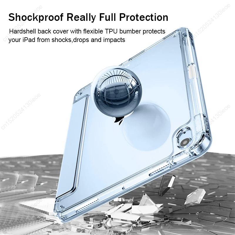 For iPad Case For iPad 10 10th 11th Generation 2024 Pro 13 12.9 11  Air 11" 13" 4 5 10.9 iPad 10.2 7th 8th 9th 9.7 5th 6th Cover 4