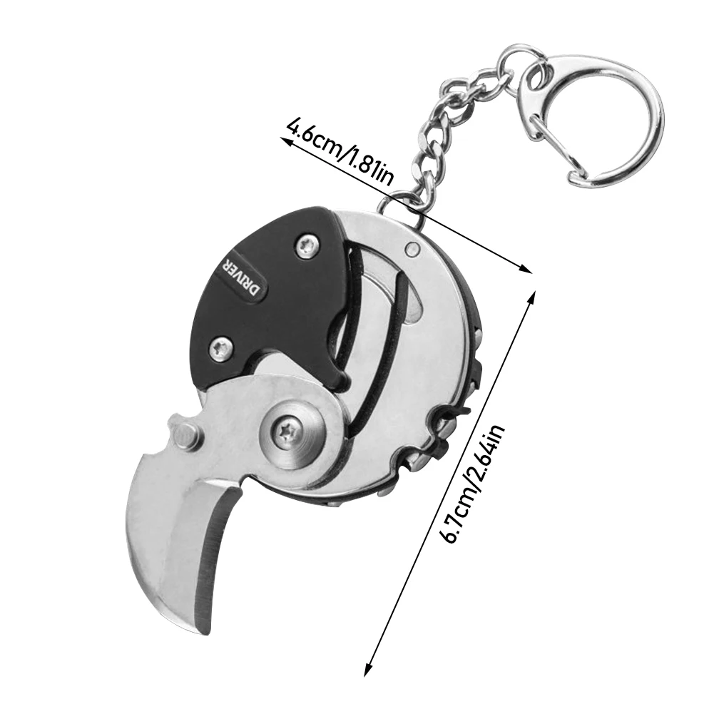 Tournevis portable multifonctionnel, mini clé de voyage, outil de