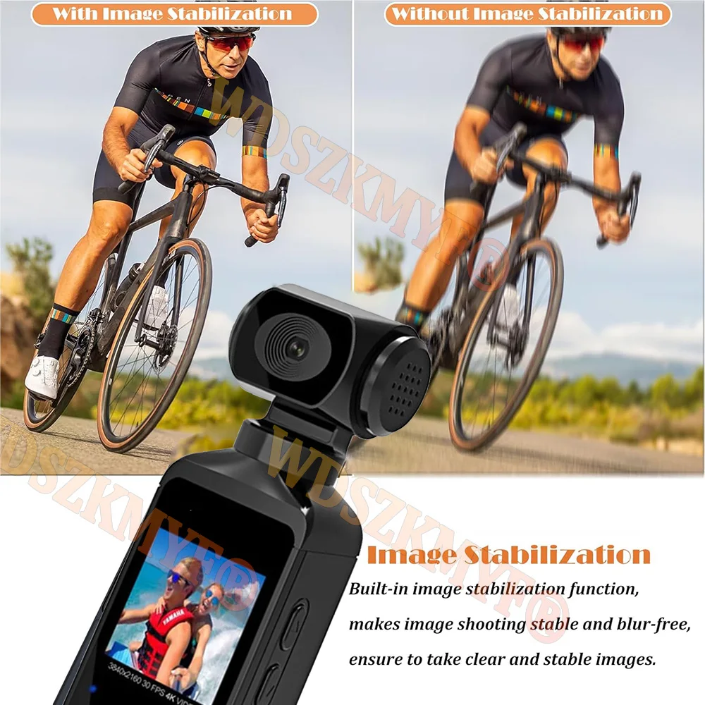 New 5K 4K MINI Pocket Camcorder HD Cam 1.3" Screen 270° Rotatable Wifi Mini sports Camera with Waterproof Case Motion Cameras