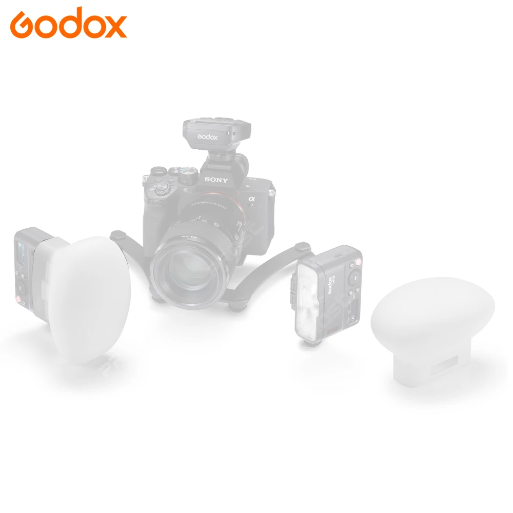 Godox MF-DD Dental Diffuser flash diffuser Silica Gel Diffusion Dome Kit for MF12 K2 MF12 DK1 Dental Macro Flash System Speedlight