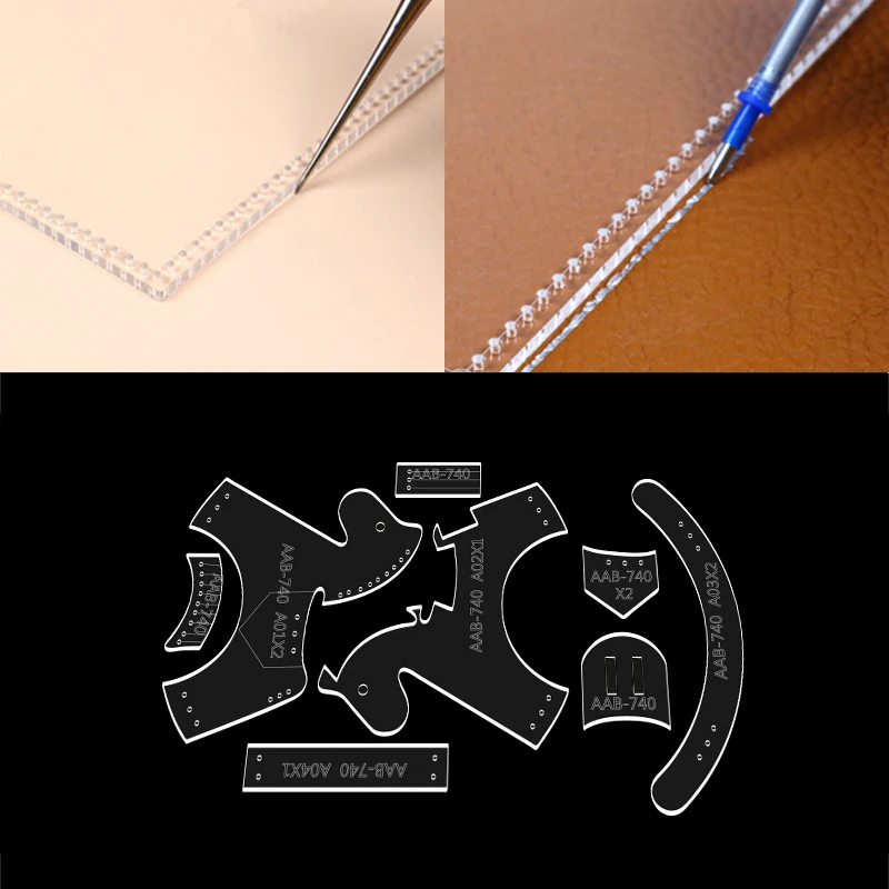 YOMDID Horse Pendant Leather Stencils Acrylic Template DIY Hanging Horse Leather Templates Decor Durable Handcraft Accessories leather tools leather craft tool kit leather craft tools leather craft tool leather craft template sewing stencils set