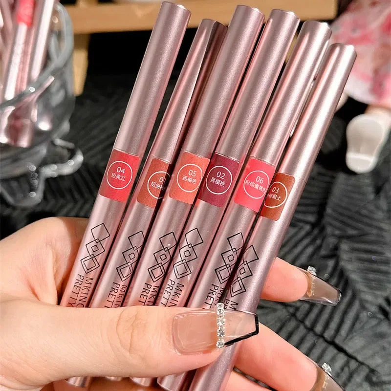Lip Liner Pencil Rotate Lipliner Waterproof Lasting Matte Lip Liner