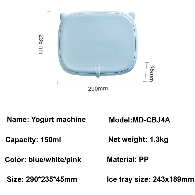 Electric Fried Ice Machine Homemade Fruit Ice Cream Fried Yogurt Machine Children's Mini Cream Freez Pot No Need Plug In