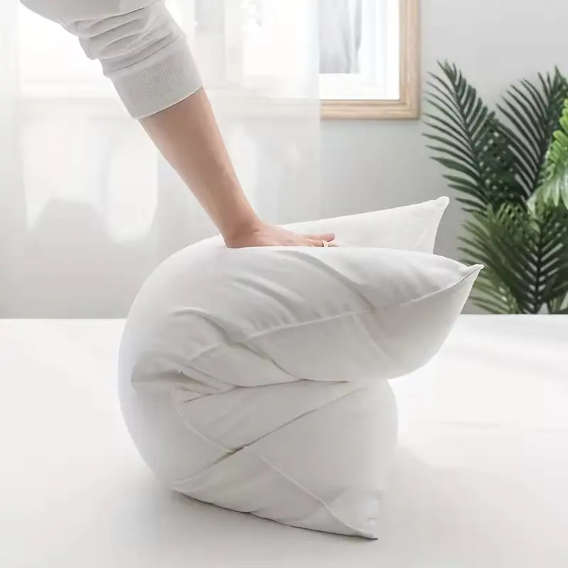 Rectangle solid color sleeping body pillow high quality soft hotel pillow home decoration pillow