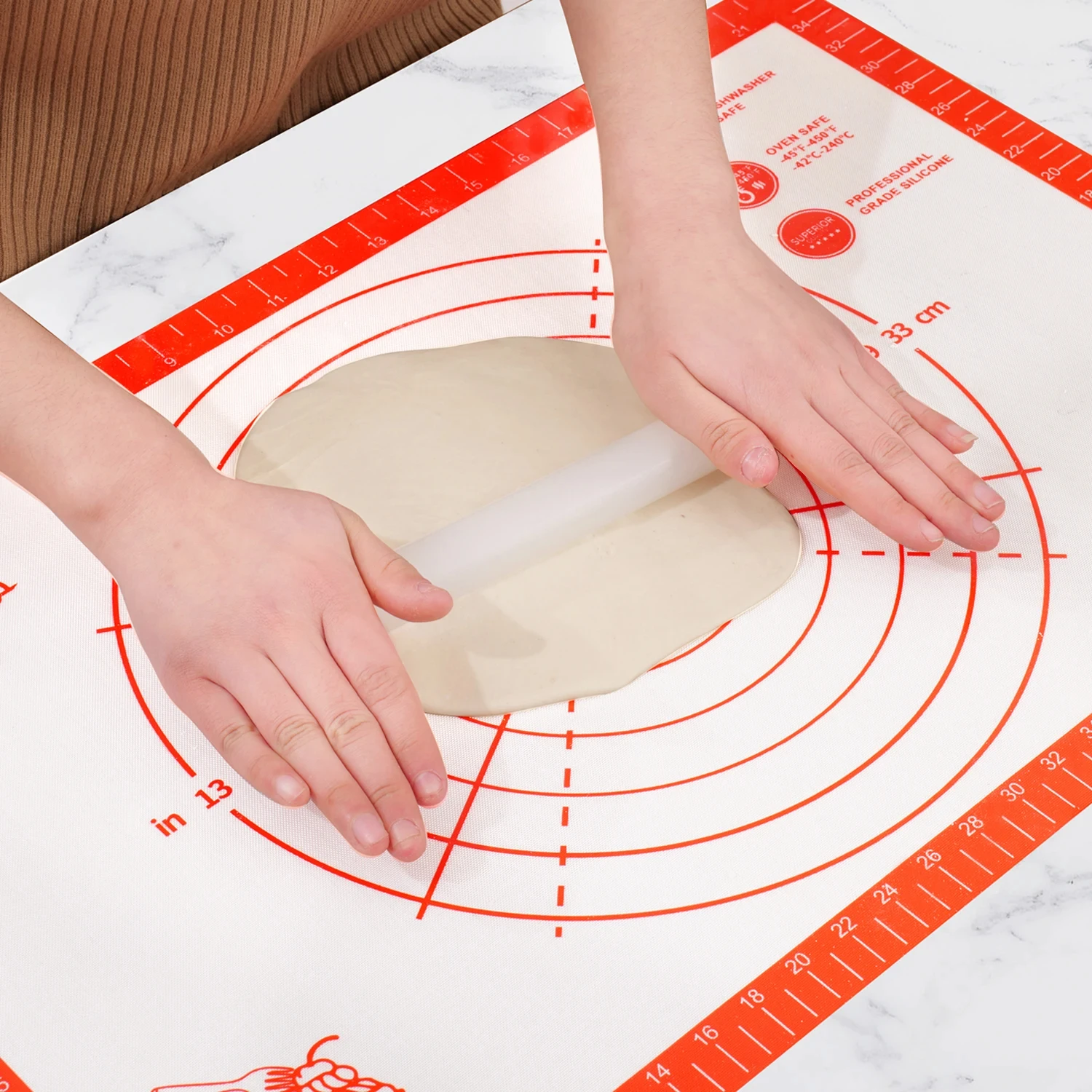 New Silicone Baking Mat Kneading Dough Mat Pizza Cake Sheet Liner Kitchen Cooking Grill Gadgets Bakeware Table Mats Pastry Tools