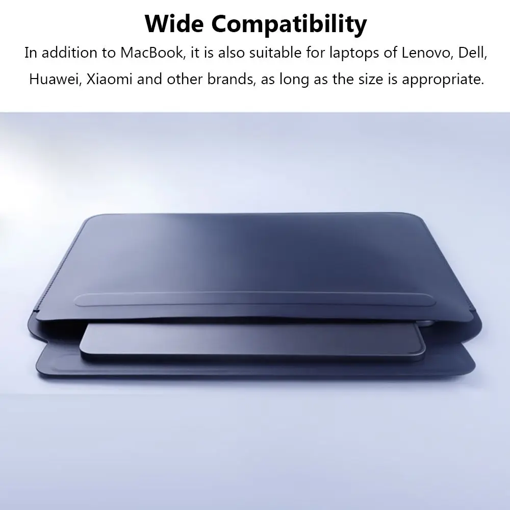 11/12/13/14/15/16 inch Laptop Bag Fashion Business Shockproof Waterproof PU Leather Laptop Bag For Xiaomi Huawei HP Dell Lenovo
