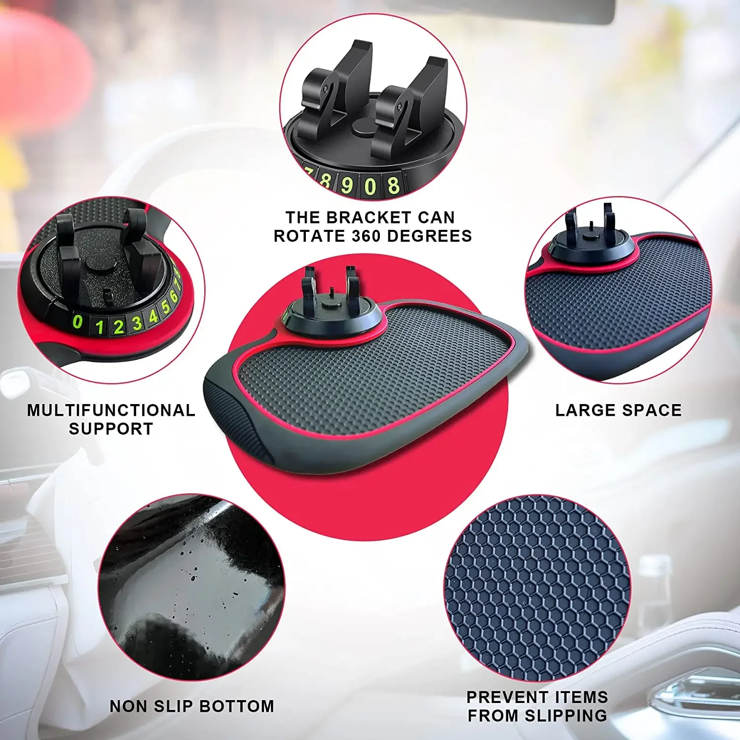 Silicone Non Slip Phone Pad Car Dashboard Mat