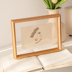 Sleek Aluminum Picture Frame with High - Quality Plexiglass for Table or Wall Display (Gold)