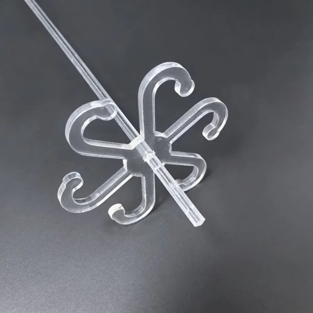 Plant Stem Support 5PCS Outdoor Clear Plant Stem Support Acrylic Garden Tools Plant Support Hook Reusable Stem Organizer Gardening Supplies plant stem support