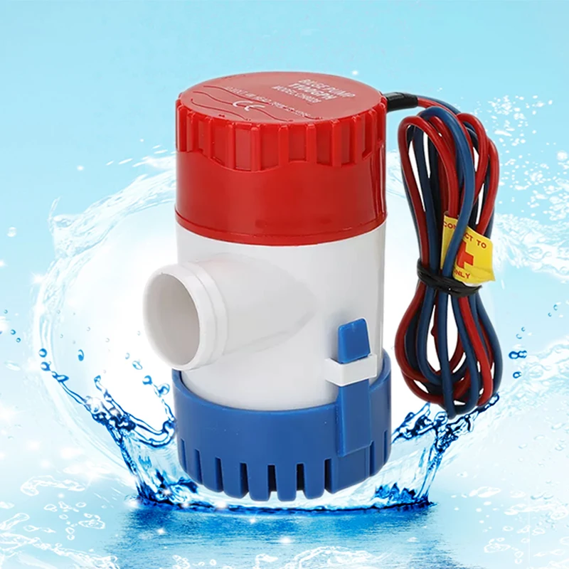 

12V 24V 220V 60L/min 1100GPH Bilge Pump Mini Boat Pumps 12 V Submersible Kayak Rule Water 24 Volt Garden Rinse Car Wash Bath