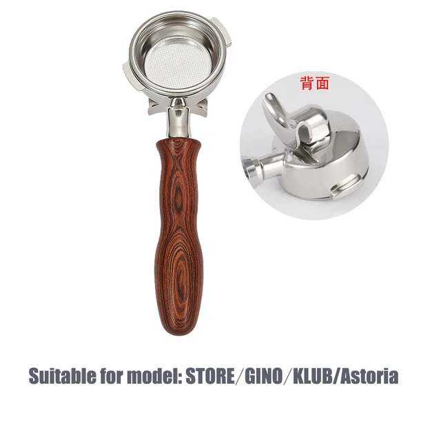 58mm Coffee Portafilter With Double Flow Nozzle For Astoria/ Krupp/Gino Coffee Maker