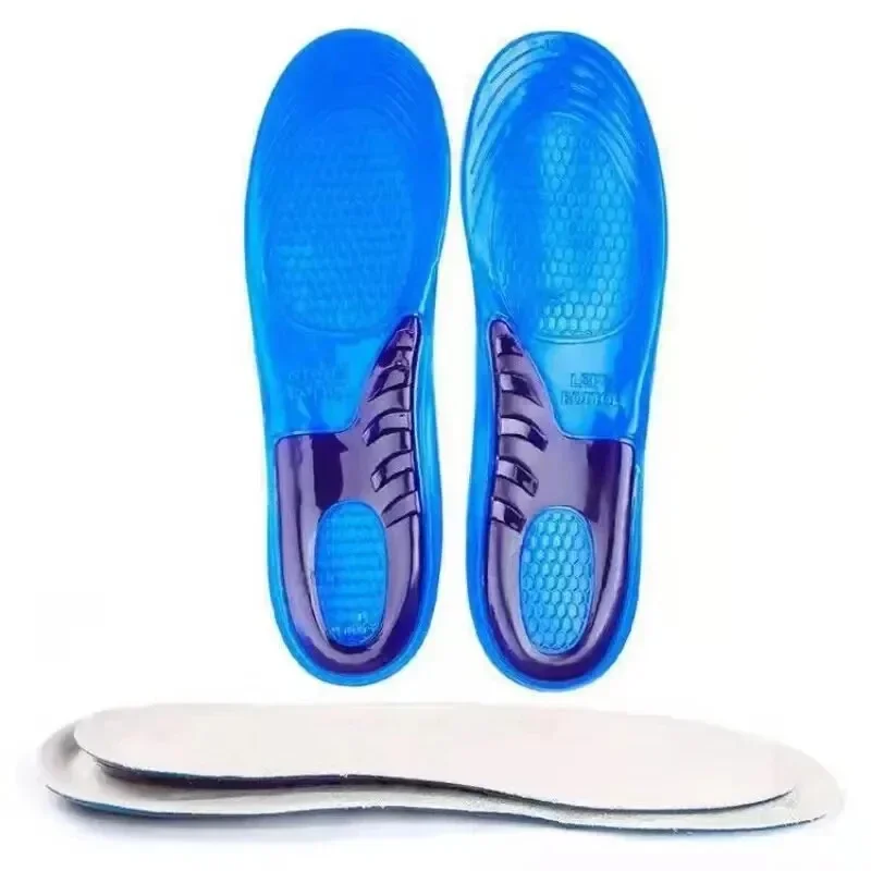 thumbnail image 1 of NUEVO 1 par de plantillas ortopédicas de masaje para el arco para hombre y mujer, unisex, de silicona, antideslizantes, de gel, suaves, para calzado deportivo, con absorción de impactos, 1 of 5
