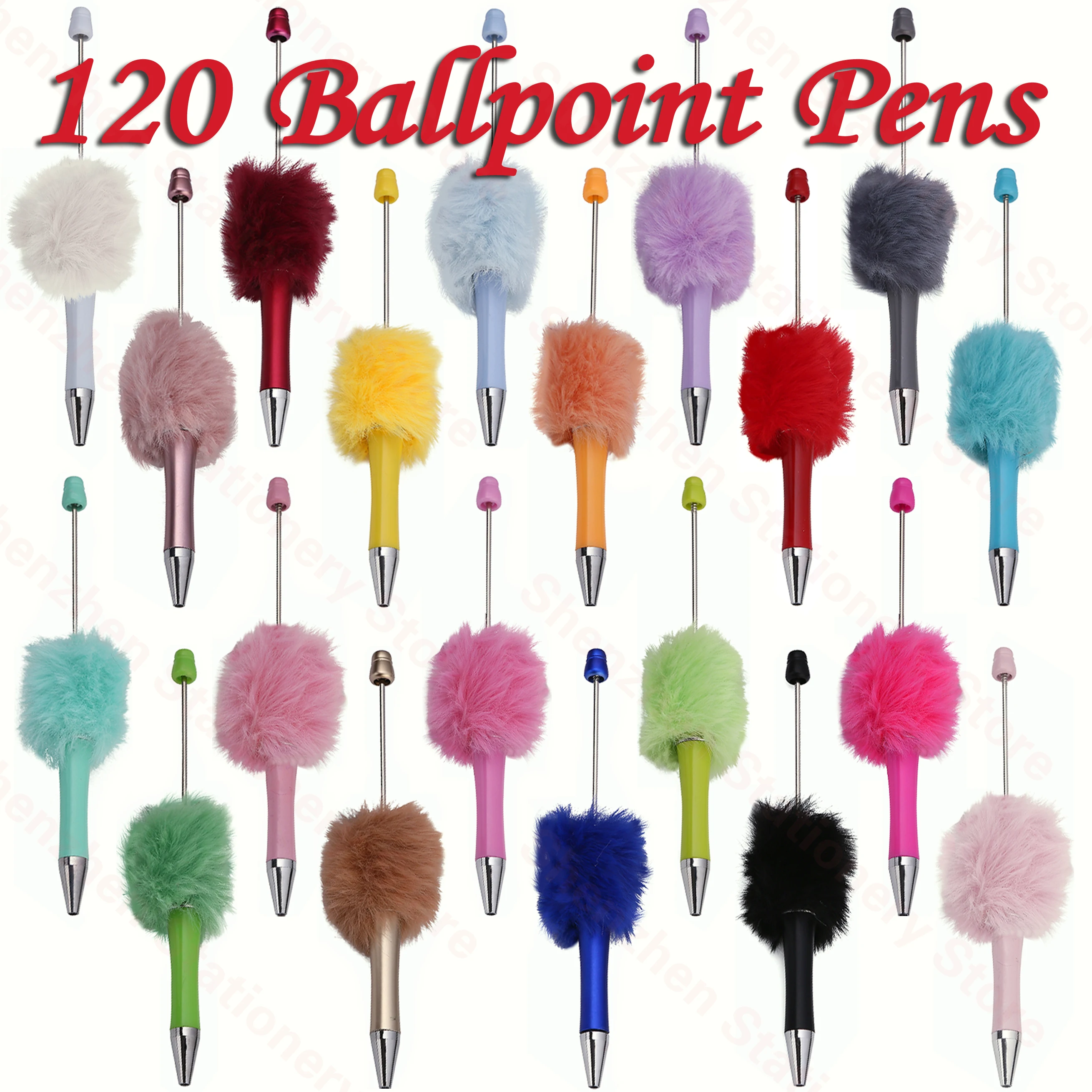 120-шт-новинка-цветная-Оригинальная-дизайнерская-шариковая-ручка-искусственная-ручка-для-студентов-офисные-принадлежности
