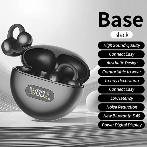 New Sport Earclip Wireless Headphone Bluetooth Earphone audífonos bluetooth inalámbrico Gaming LED Display for xiaomi huawei - Image 7