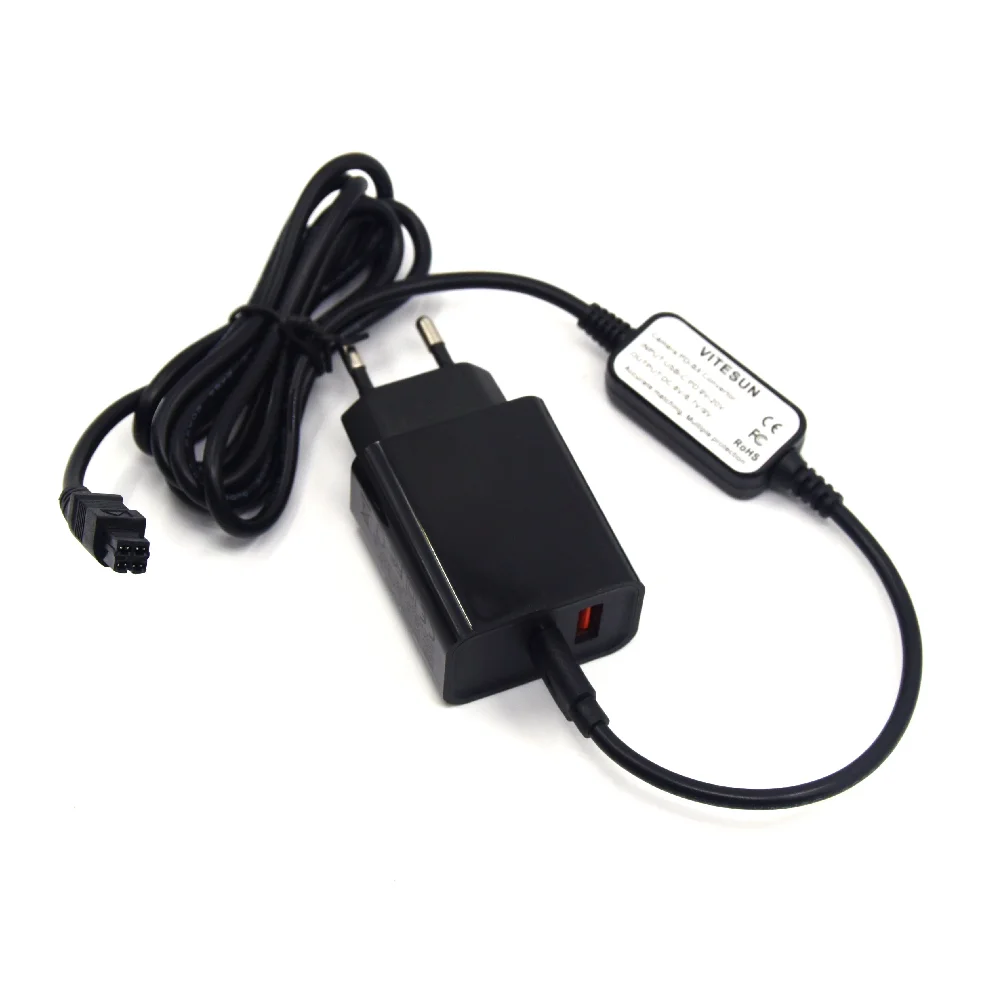 Eh-5A Eh5 Usb C Dc Cable + Pd Qc 3.0 Caricabatterie Per Nikon Ep-5 Ep-5A Ep-5C D700 D300S D100 D90 D80 D70 Fotocamera Dummy Battery