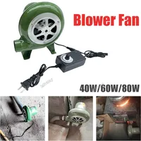 Electric Blower Fan BBQ Fan 100v 220v Suitable for Barbecue Mini Blacksmith Forges Blower with Speed Adapter AC100-240V M89B 1