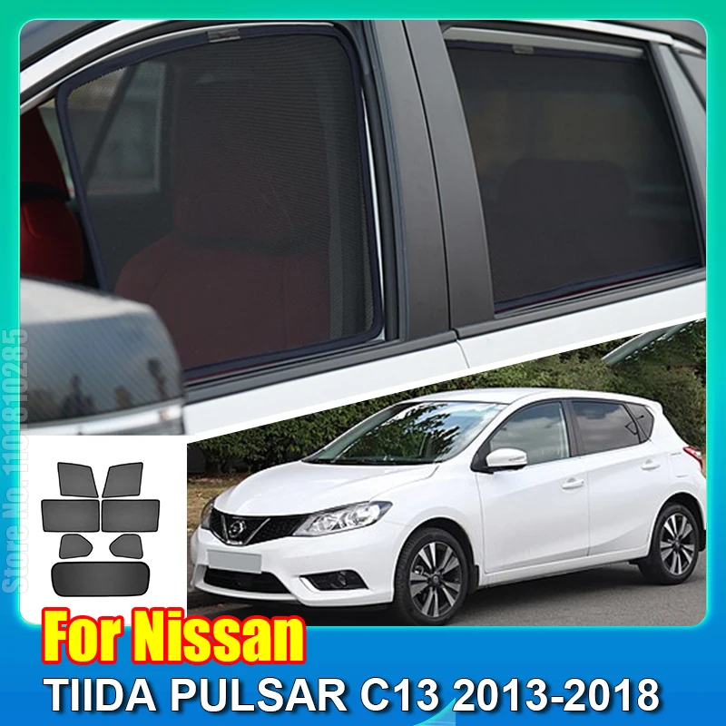 

For Nissan TIIDA PULSAR C13 2013-2018 Car Window SunShade Shield Front Windshield Rear Side Curtain Sun Shade Visor