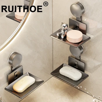 Portasapone da parete portasapone per custodia da bagno portasapone piatto portasapone di scarico portasapone accessori da bagno 1