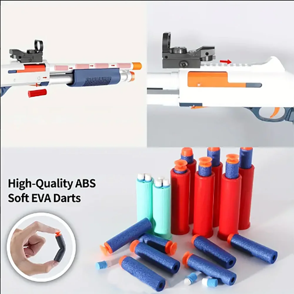 Outdoor Sport Shell Ejecting Shotgun Toy Gun For Adults Kids Best Toy Guns For Boys Age8+ Shoot Games Dropship Shopify Toys 5