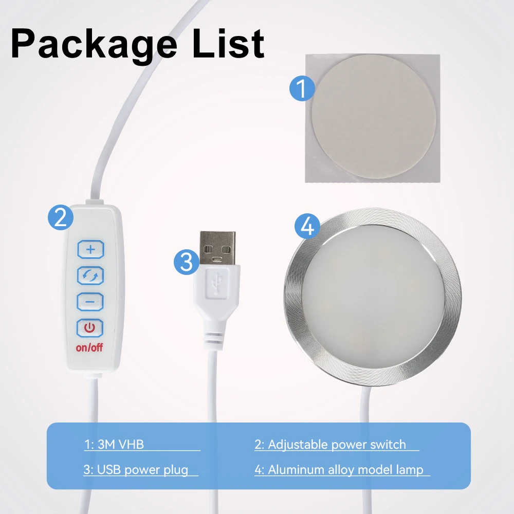 KINGROON 3D Printing DIY Model LED Lamp Kit With Adjustable Switch, Fit Cylindrical ball lamp, NOT include Print Part
