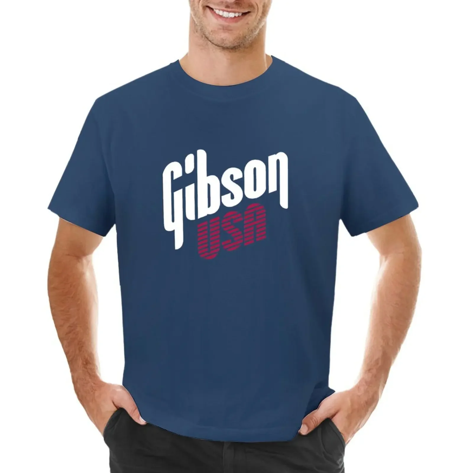 Best Seller - Gibson Usa Merchandise T-Shirt Animal Prinfor Boys Customizeds Mens Vintage T-Shirt