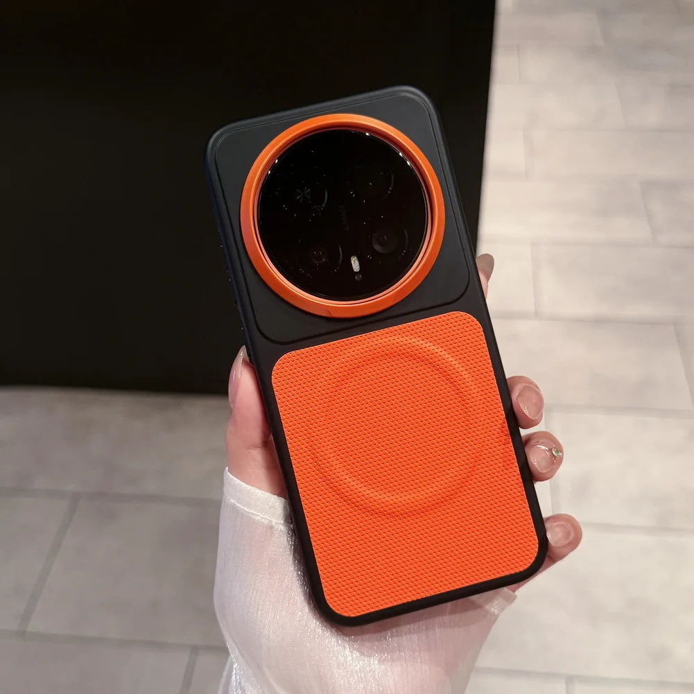 Grid Texture Anti-Slip Shockproof Phone Case with Raised Camera Bezel